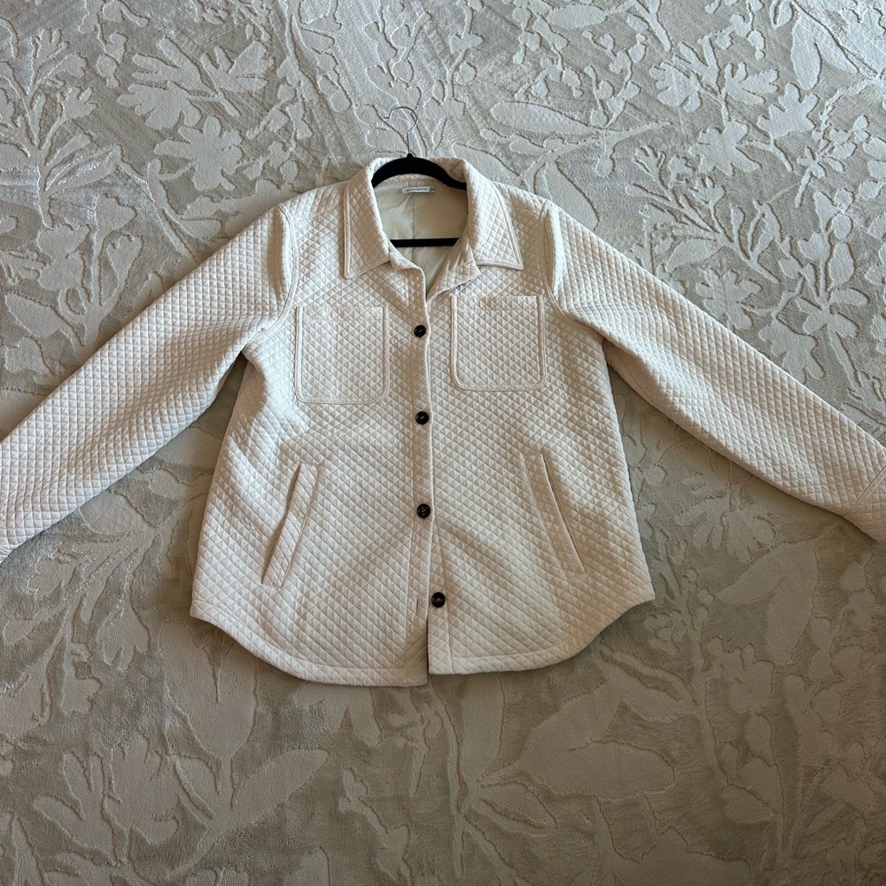 Staccato Beige Quilted Jacket